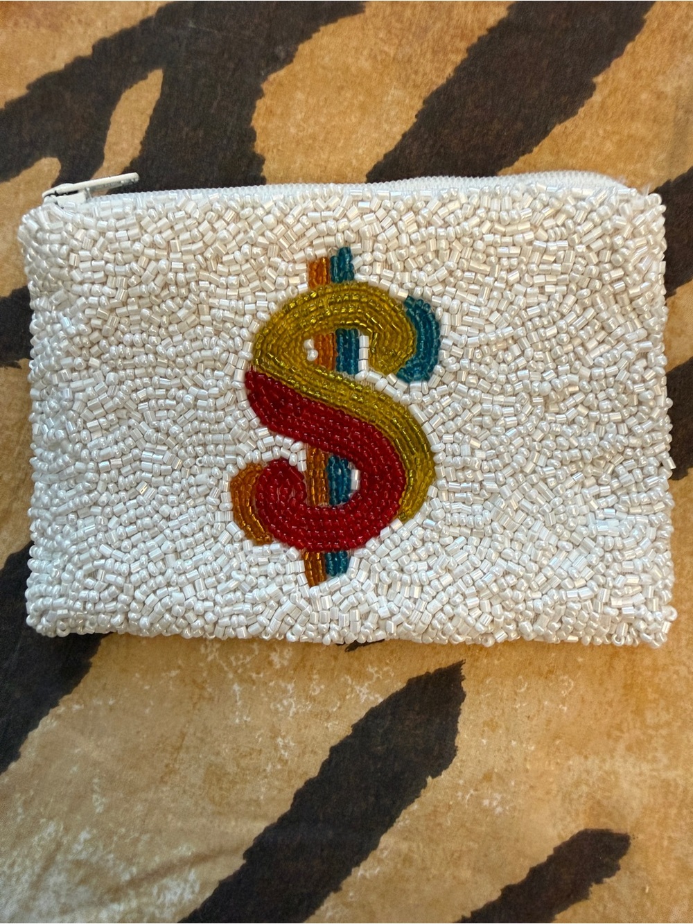 Tiana New York $$$ beaded coin purse